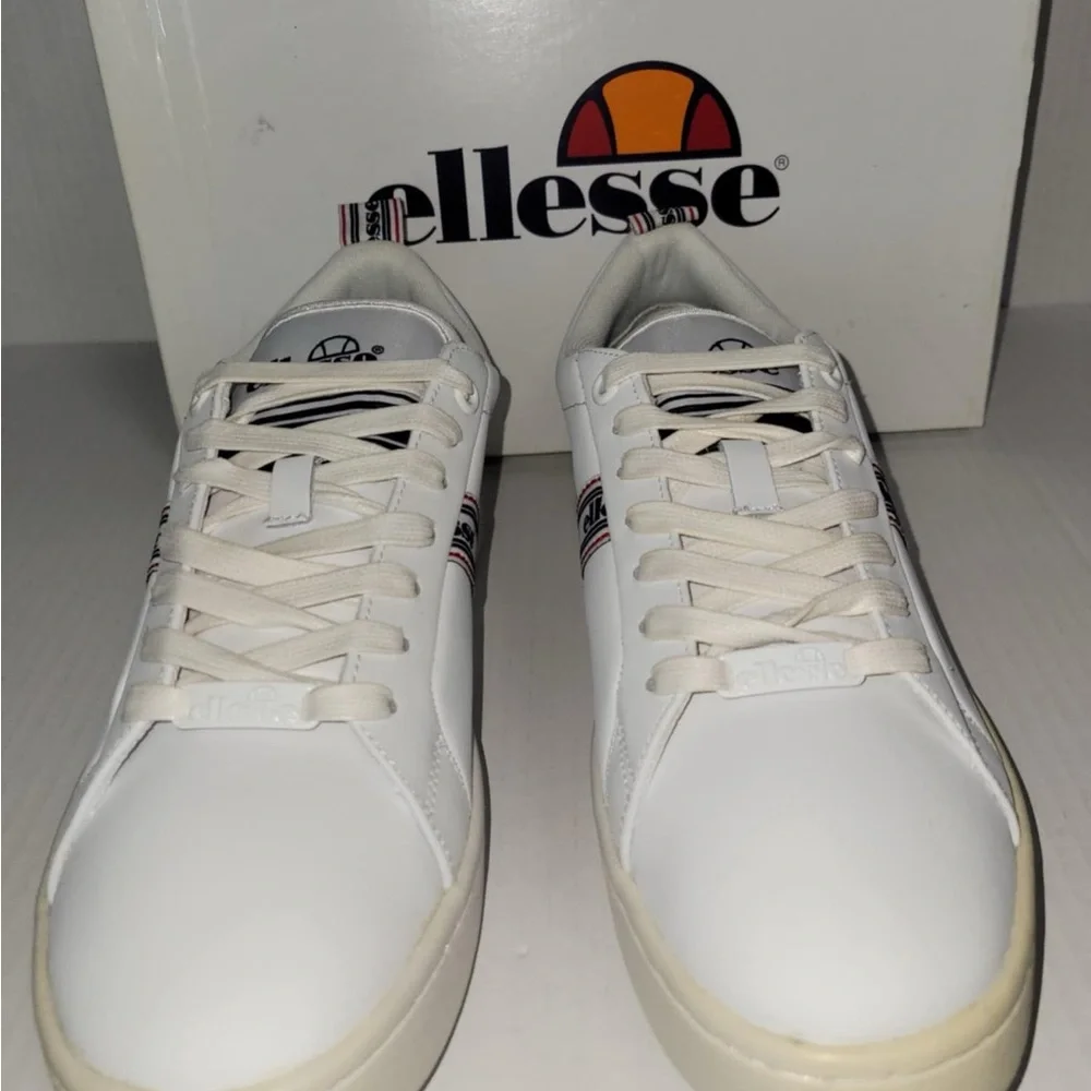 Ellesse Womens Throwback Retro Mezzaluna TP Leather AF Sneakers Shoes Size 9 - Picture 5 of 7